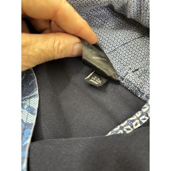 Ted Baker 36R (Actual 36x30) Timmet Blue Textured Dress Pants  Drycleaned EUC - Picture 10 of 12